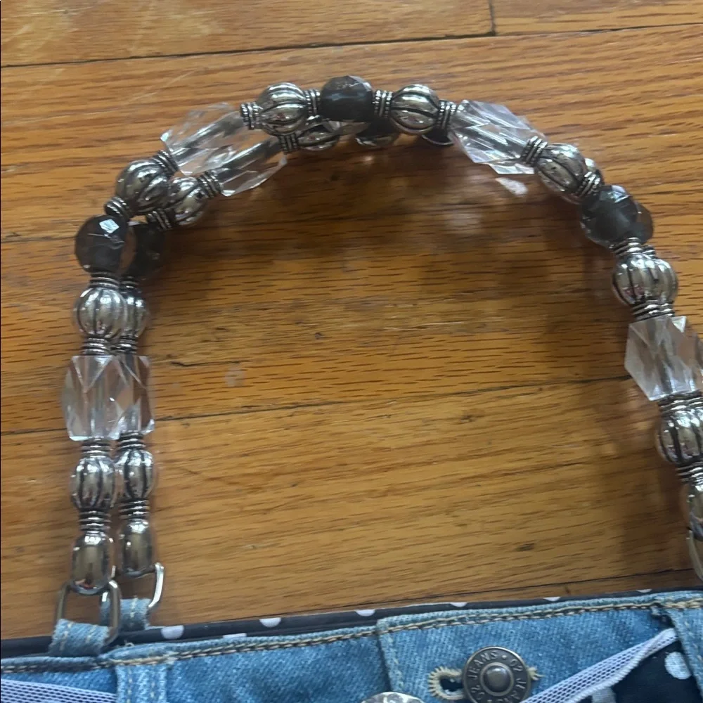 Jeans Beaded Purse